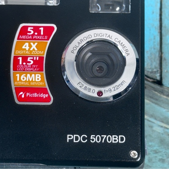 Vintage Polaroid PDC 5070BD Digital Camera 5.1 MP & Case - Picture 5 of 15